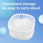 Portable Mini Handheld USB Charging Fan, Desktop Outdoor Travel Handheld Iceable Night Light - Image 5