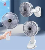 Mini Folding Fan 9 inch Pedestal Standing Fan Portable Usb Rechargeable Tower Table Desk Stand Fan