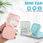 Multi Function Three Speed Hanging Mini Neck Fan - Image 2