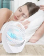 Quiet Cool Mini Portable Desk Fan Usb Rechargeable Home Camping Car Adjustable Portable Fans - Image 6