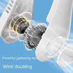 Mini Neck Portable Hanging Rechargeable Air Cooler Summer Sport Fan - Image 5