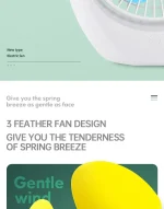 Quiet Cool Mini Portable Desk Fan Usb Rechargeable Home Camping Car Adjustable Portable Fans - Image 4