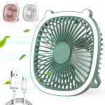 (Fill Light Fan) Portable Desktop Fan Camping Ceiling Fan Light Usb Charging Night Light - Image 2