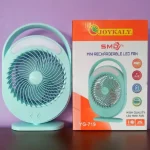 JOYKALY YG-719 Rechargeable Strong Wind Desk Fan With LED Lamp - Image 4