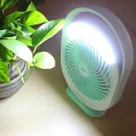 JOYKALY YG-719 Rechargeable Strong Wind Desk Fan With LED Lamp - Image 5