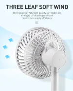 DP High Quality Usb Mini Portable Rechargeable Table Desk Fan – DP 7626 - Image 3