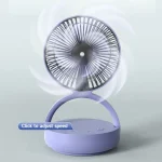 DP Automatic Rotating Mini Table Desk Fan With LED Light – DP7637 - Image 3