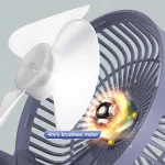 DP Automatic Rotating Mini Table Desk Fan With LED Light – DP7637 - Image 4