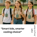 Portable Waist Hanging Fan Mini Neck Fans with Adjustable Bladeless USB Rechargeable Sports Cooling Fan (SB2501F) - Image 3