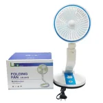 LR-2018 Table Fan, Small Portable Desktop Fan with 21 SMD Light Strong Wind, Quiet Operation Personal Mini Fan - Image 2