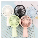 Portable Handheld Mini Fan Usb Rechargeable Ultra-quiet Dormitory Student Desk Cooling Fan(Lcd Lighting Fan) - Image 2